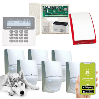 ZESTAW ALARMOWY SATEL PERFECTA-IP 32 6 CZUJEK SWAN QUAD + PRF-LCD + SYRENA SP-4001R